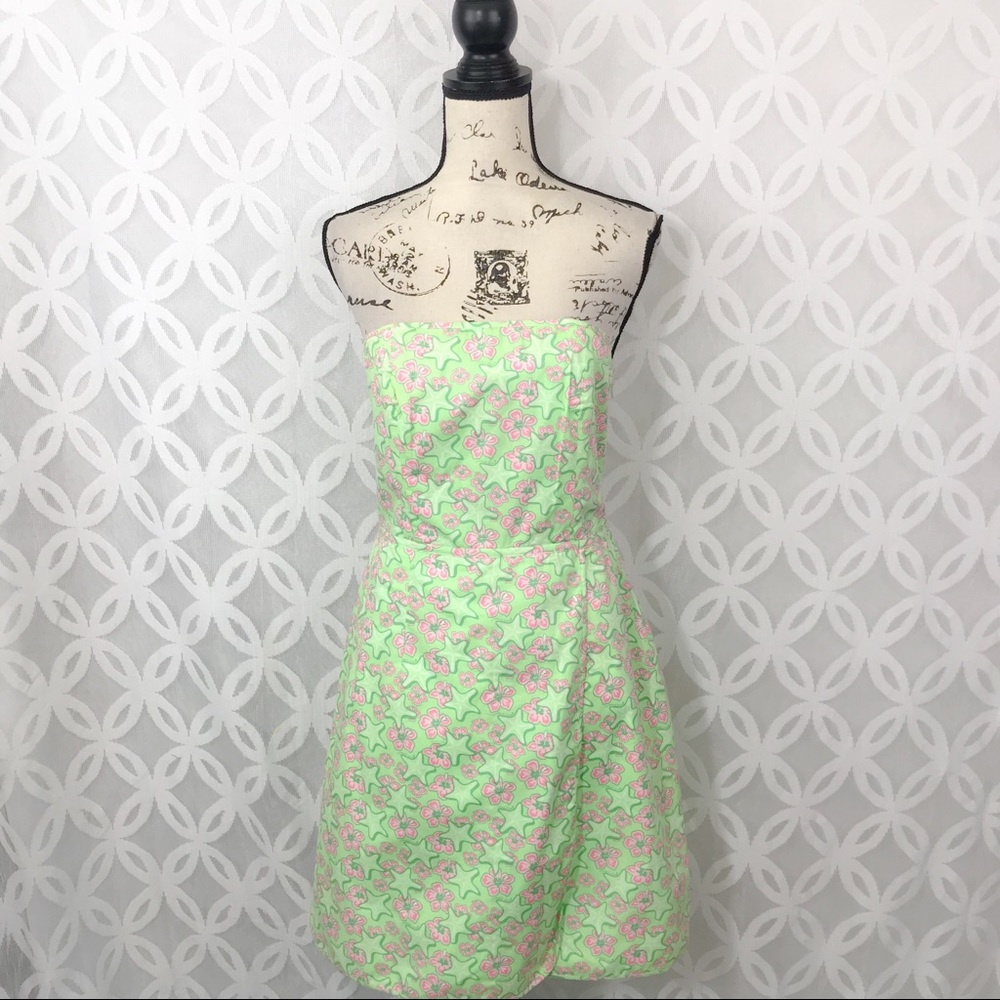 Vineyard Vines Strapless Faux Wrap